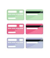 creditcard set vector