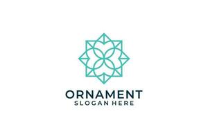 bloemen ornament logo vector ontwerp illustratie