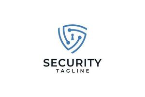 elegant veiligheid schild logo ontwerp vector