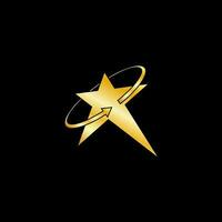 goud ster icoon sjabloon ontwerp. vector illustratie