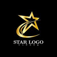 goud ster icoon sjabloon vector illustratie ontwerp geïsoleerd Aan zwart achtergrond