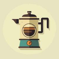 koffie kop vector logo ontwerp, premie koffie winkel logo. cafe mok icoon,