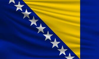 vector vlag van Bosnië en herzegovina
