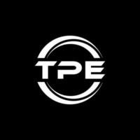 tpe brief logo ontwerp in illustratie. vector logo, schoonschrift ontwerpen voor logo, poster, uitnodiging, enz.