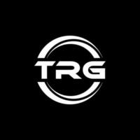 trg brief logo ontwerp in illustratie. vector logo, schoonschrift ontwerpen voor logo, poster, uitnodiging, enz.