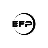 efp brief logo ontwerp in illustratie. vector logo, schoonschrift ontwerpen voor logo, poster, uitnodiging, enz.