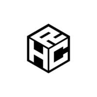 hcr brief logo ontwerp in illustratie. vector logo, schoonschrift ontwerpen voor logo, poster, uitnodiging, enz.
