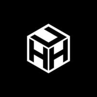 hhu brief logo ontwerp in illustratie. vector logo, schoonschrift ontwerpen voor logo, poster, uitnodiging, enz.