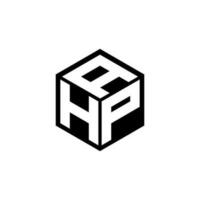 hpa brief logo ontwerp in illustratie. vector logo, schoonschrift ontwerpen voor logo, poster, uitnodiging, enz.