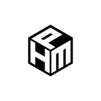 hmp brief logo ontwerp in illustratie. vector logo, schoonschrift ontwerpen voor logo, poster, uitnodiging, enz.