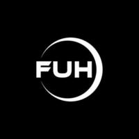 fuh brief logo ontwerp in illustratie. vector logo, schoonschrift ontwerpen voor logo, poster, uitnodiging, enz.