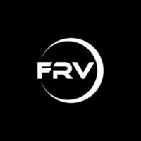 frv brief logo ontwerp in illustratie. vector logo, schoonschrift ontwerpen voor logo, poster, uitnodiging, enz.