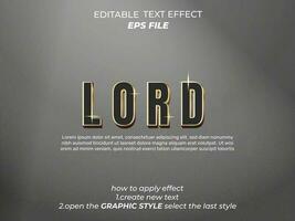 heer tekst effect typografie, 3d tekst. vector sjabloon
