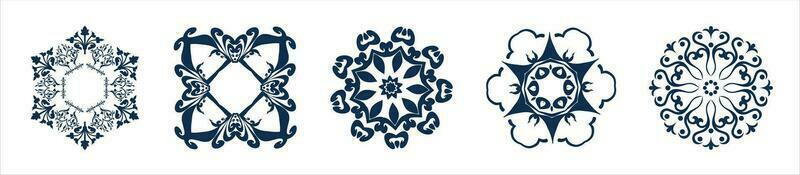 mandala cirkel ornament decoratie patroon reeks vector. voor grafisch ontwerp decoratie. vector