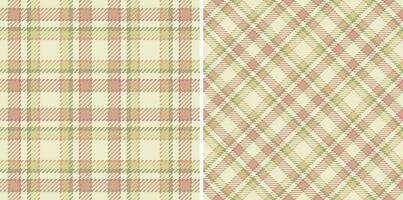 plaid naadloos textiel van patroon achtergrond vector met een kleding stof structuur Schotse ruit controleren.