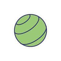 plastic ballon sport geïsoleerd pictogram vector