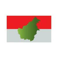 Indonesisch Kalimantan kaart icoon. vector