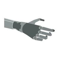 pictogram robot hand vector