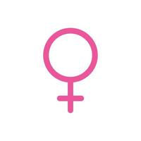 vrouwelijk geslacht symbool liefde geïsoleerde icon vector