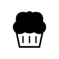 muffin icoon, logo geïsoleerd Aan wit achtergrond vector