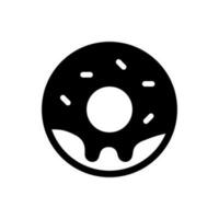 donut icoon, logo geïsoleerd Aan wit achtergrond vector