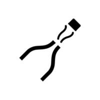 Champagne icoon, logo geïsoleerd Aan wit achtergrond vector