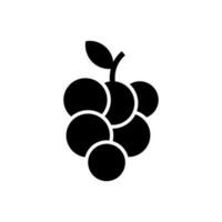 druiven icoon, logo geïsoleerd Aan wit achtergrond vector
