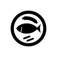 voedsel bord icoon, logo geïsoleerd Aan wit achtergrond vector