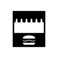 hamburger kraam icoon, logo geïsoleerd Aan wit achtergrond vector