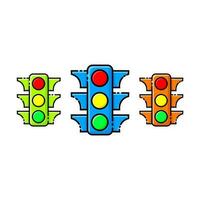 verkeer licht icoon. verkeer licht vervoer symbool pictogram.vector vector