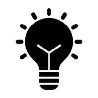 licht lamp vector glyph icoon voor persoonlijk en reclame gebruiken.
