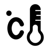 Celsius vector glyph icoon voor persoonlijk en reclame gebruiken.