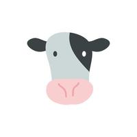 schattig koe boerderij dier karakter vector