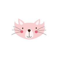 schattige kleine kat mascotte karakter vector