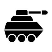 speelgoed- tank vector glyph icoon ontwerp