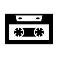 cassette vector glyph icoon ontwerp