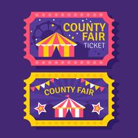 county fair ticket vector