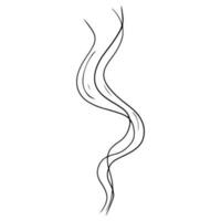 tekening schetsen stijl van rook symbool getrokken illustratie voor concept ontwerp. vector