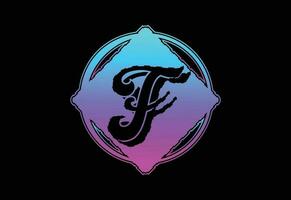 f brief logo en icoon ontwerp sjabloon 2 vector