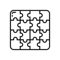 esports puzzel icoon in vector. illustratie vector