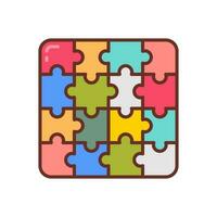 esports puzzel icoon in vector. illustratie vector