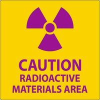voorzichtigheid teken radioactief materialen Oppervlakte vector