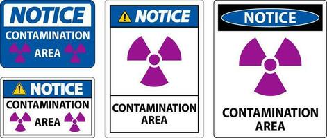 merk op radioactief materialen teken voorzichtigheid besmetting Oppervlakte vector