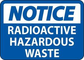 merk op teken radioactief gevaarlijk verspilling vector