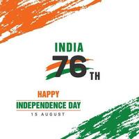vector illustratie van 15e augustus gelukkig onafhankelijkheid dag van Indië