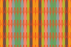 etnisch zigzag patroon in retro kleuren, aztec stijl naadloos vector achtergrond