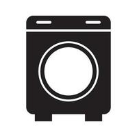 het wassen machine icoon vector