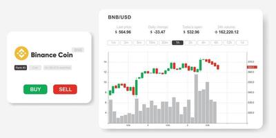 eth markt infographics vector