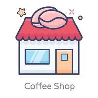 coffeeshop en cafetaria vector