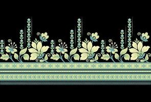 botanisch bloemen naadloos. achtergrond naadloos patroon meetkundig etnisch patroon ontwerp voor achtergrond, tapijt, behang, kleding, inpakken, batik, kleding stof, het drukken textiel illustratie. vector